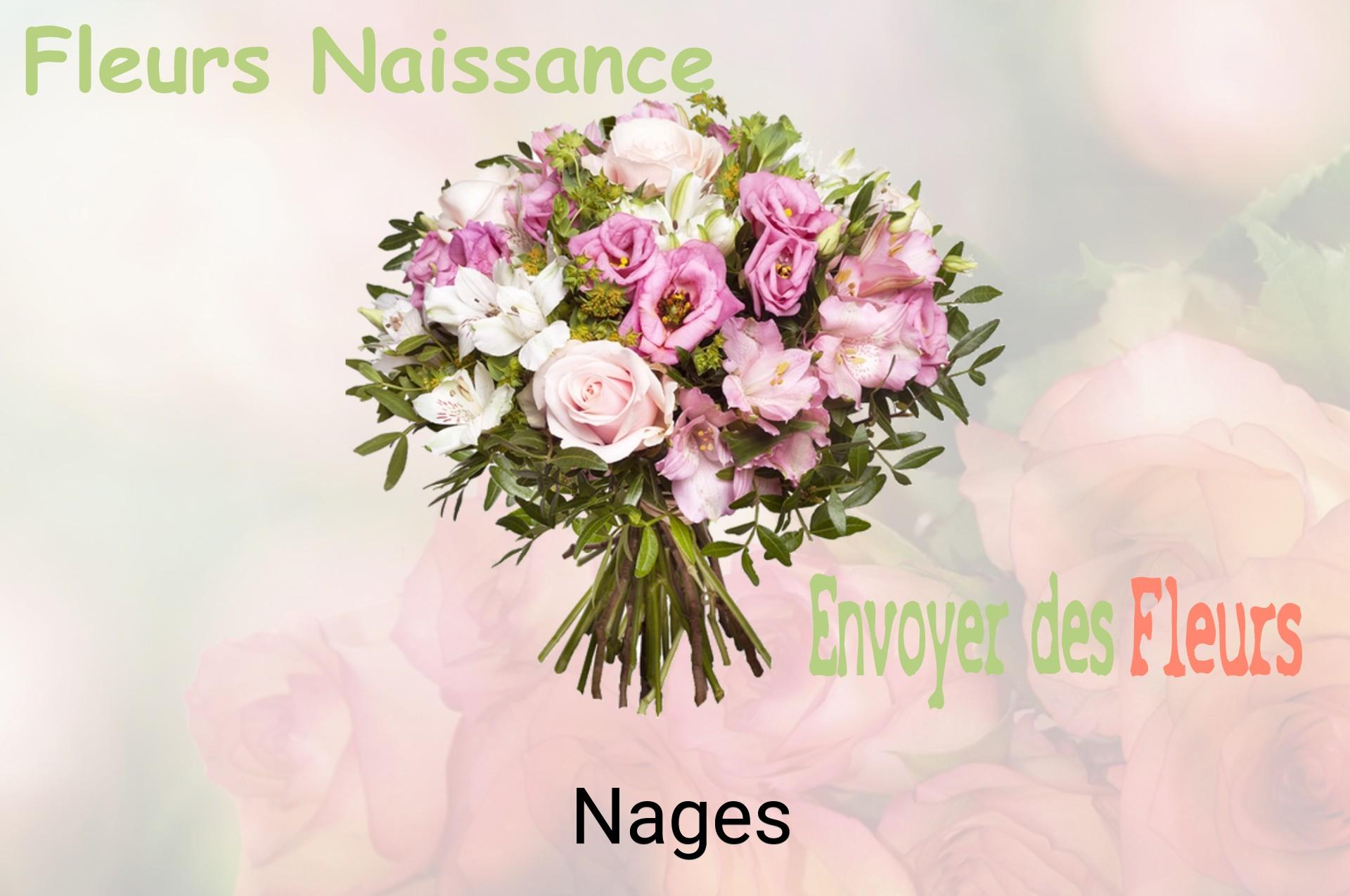Bouquet de fleurs de naissance livré à Nages